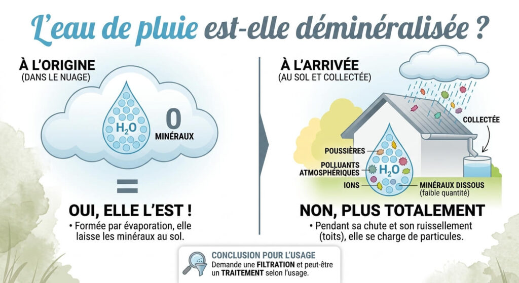 L'eau de pluie est-elle déminéralisée ? Ce qu'il faut savoir avant de l'utiliser 3
