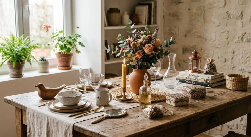 Casa Corner : origines, concept et univers de la marque 3 Collection d'accessoires de table et d'objets de décoration d'intérieur.