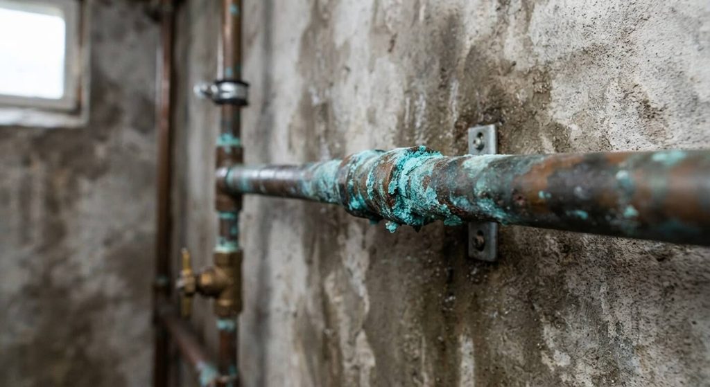 Cuivre bleu sur une canalisation : faut-il s'inquiéter ? 3