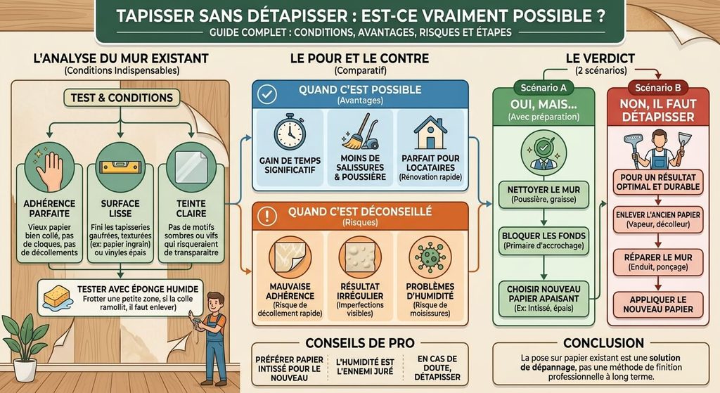 Tapisser sans détapisser : est-ce vraiment possible ? 3